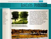 Tablet Screenshot of lowisko-podolsze.pl